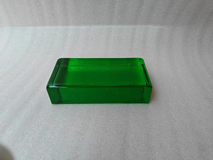 194x92x57mm personalized colored glass bricks exported to USA