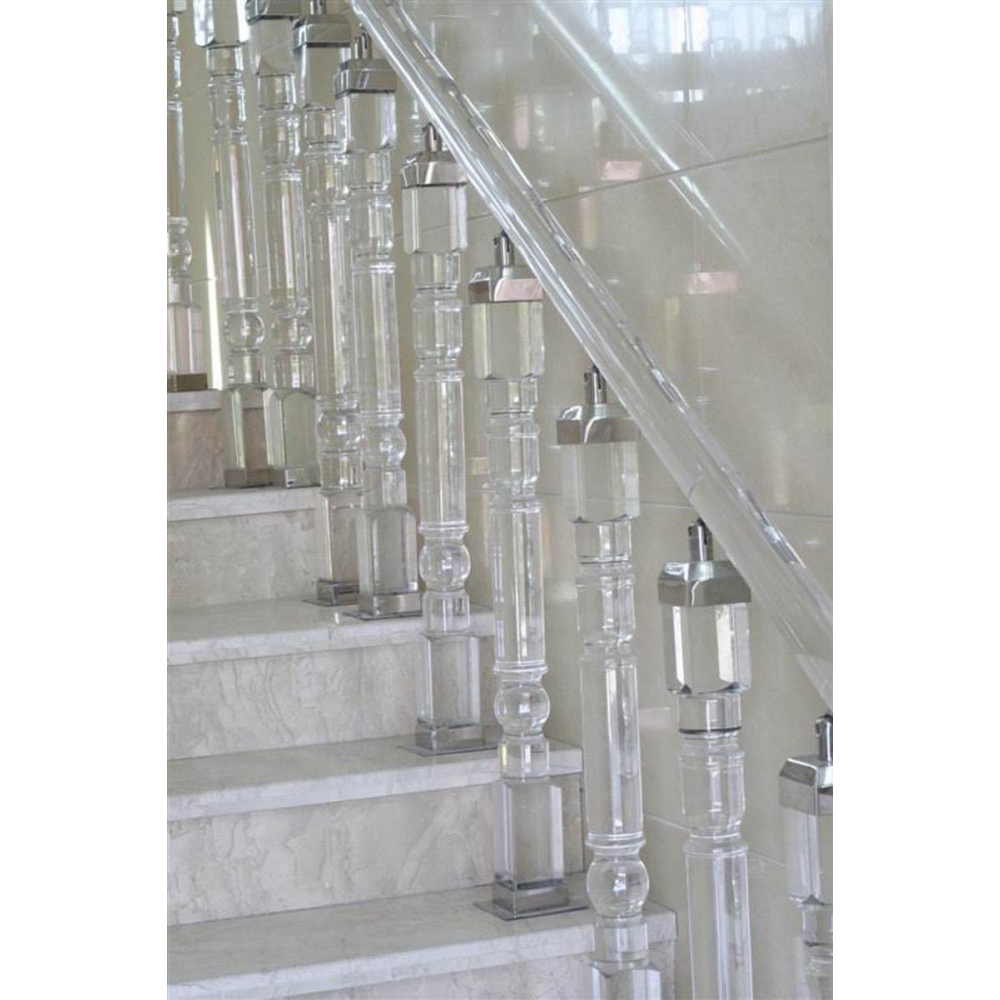 modern design deluxe crystal stair post for home decoration
