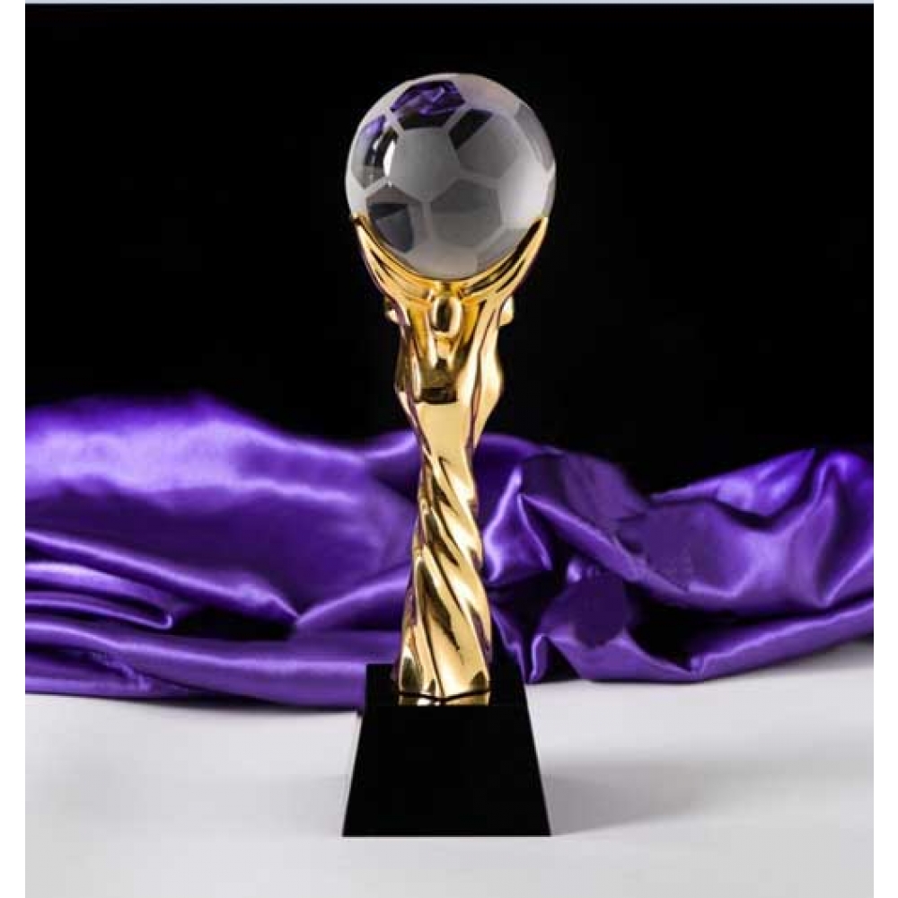 Luxury High Quality Metal Pillar Football Trophy Award
